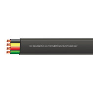 Heavy Duty Flat Black Jacketed Pump Cable